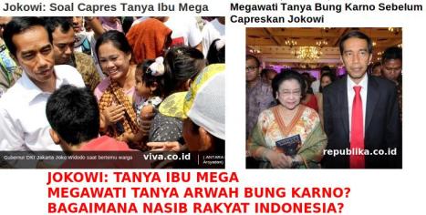 Jokowi Tanya Mega