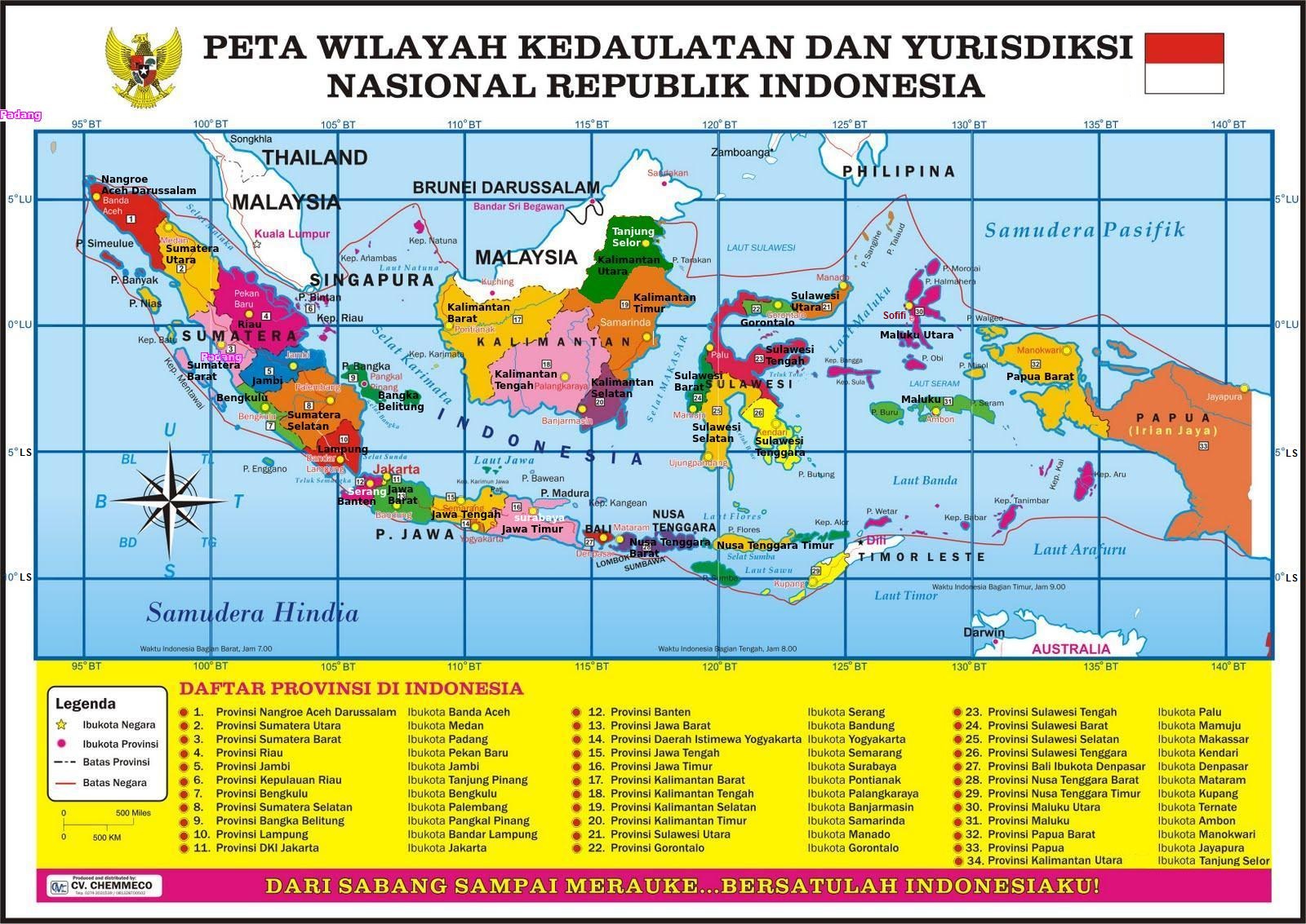 Peta Indonesia  Info Indonesia